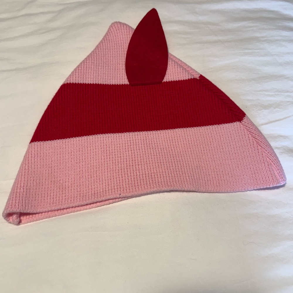 Hanna Andersson Jovie Elf Pink and Red Kids Knit Hat